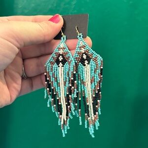 Hademade Beaded Earrings from San Antonio Texas